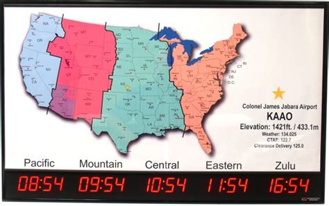 digital clock pacific time zone.